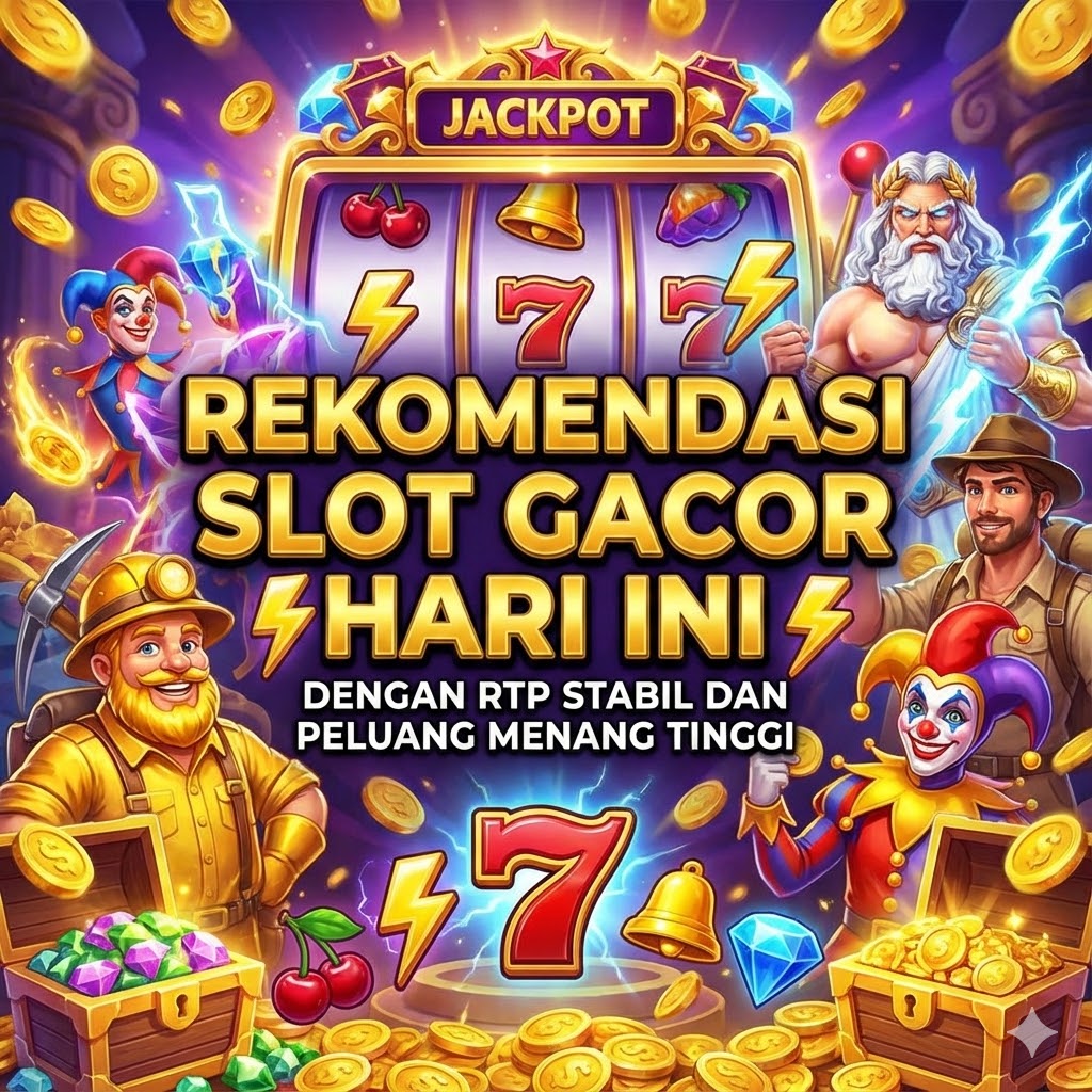 Rekomendasi Slot Gacor Hari Ini dengan RTP Stabil dan Peluang Menang Tinggi